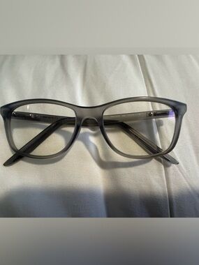 Nike boys clear gray eye glasses Mauve frames